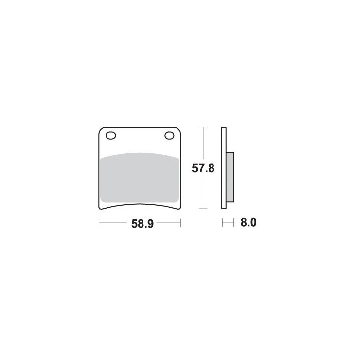 SBS klocki hamulcowe KH146 street performance (excel) sinter