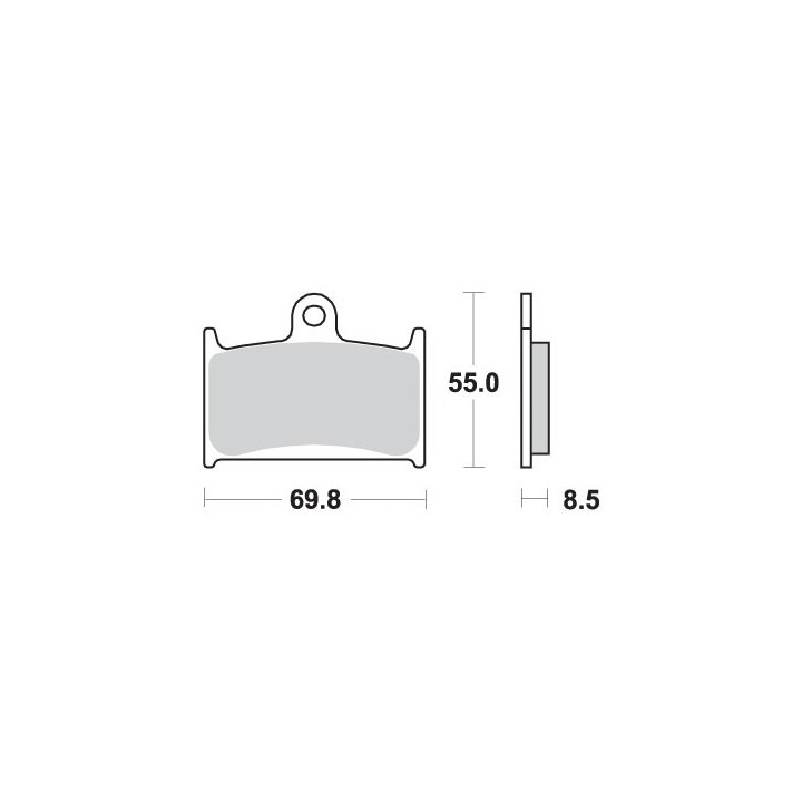 SBS klocki hamulcowe KH145 / KH236 street performance (excel) sinter