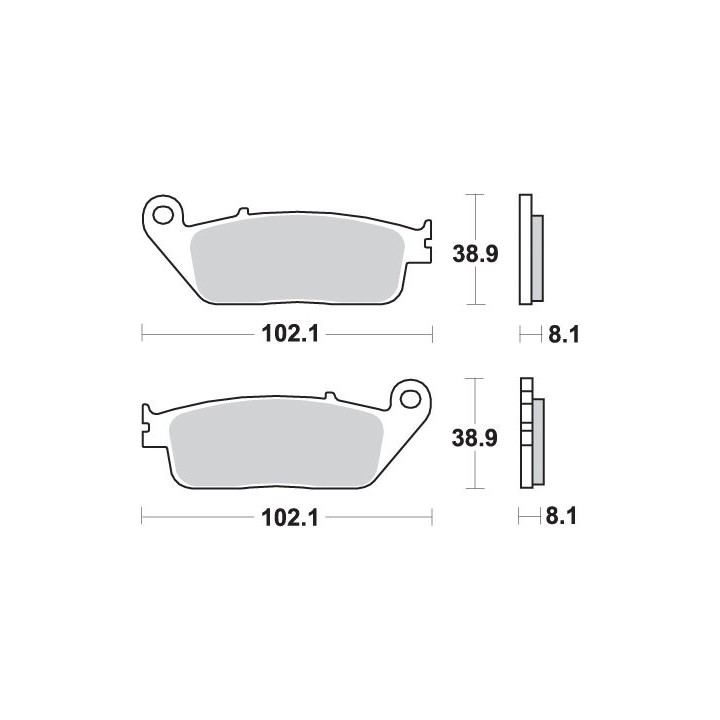 SBS klocki hamulcowe KH142 / KH226 street standart ceramic