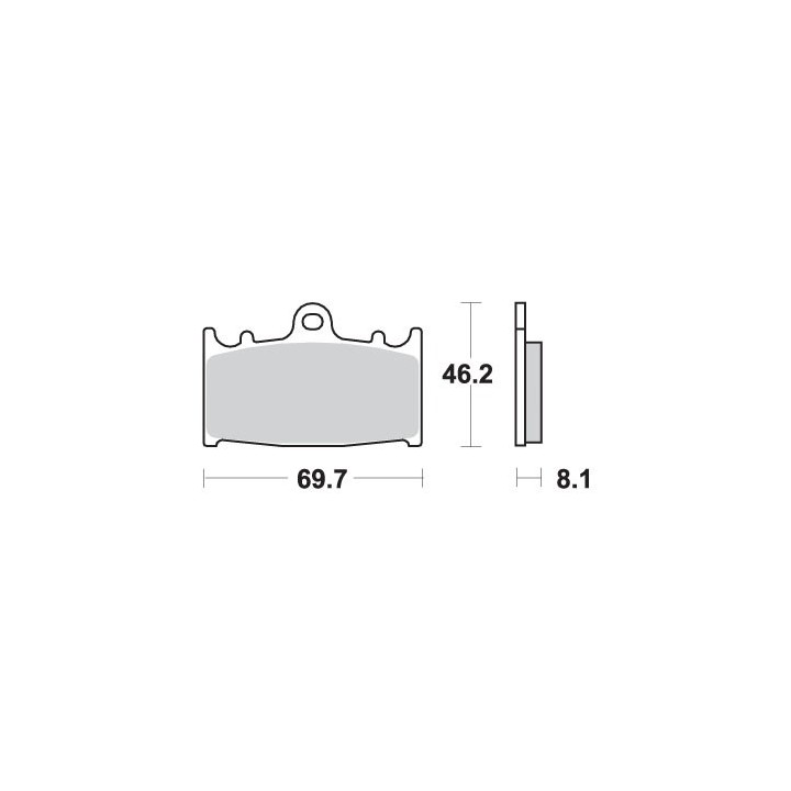 SBS klocki hamulcowe KH158 street standart ceramic