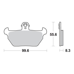 SBS klocki hamulcowe KH170 street performance (excel) sinter