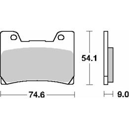 SBS klocki hamulcowe KH160 street standart ceramic