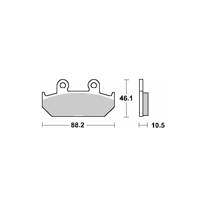 SBS klocki hamulcowe KH124/2 street standart ceramic