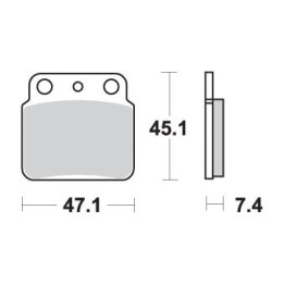 SBS klocki hamulcowe KH137 off-road sinter