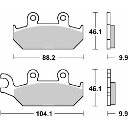 SBS klocki hamulcowe KH172 street standart ceramic