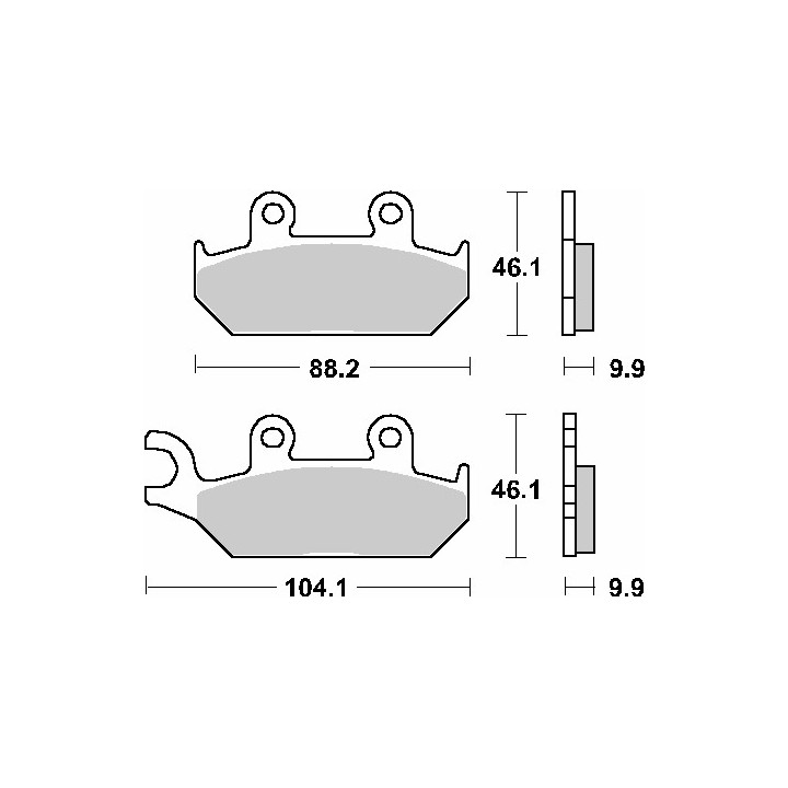SBS klocki hamulcowe KH172 street performance (excel) sinter