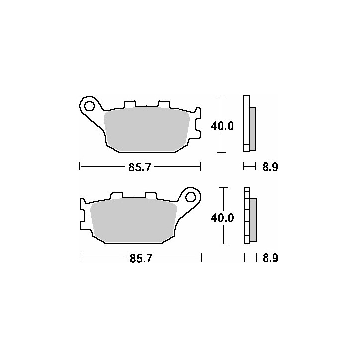 SBS klocki hamulcowe KH174 street standart ceramic