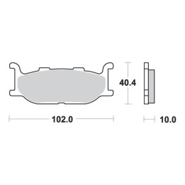 SBS klocki hamulcowe KH179 street standart ceramic