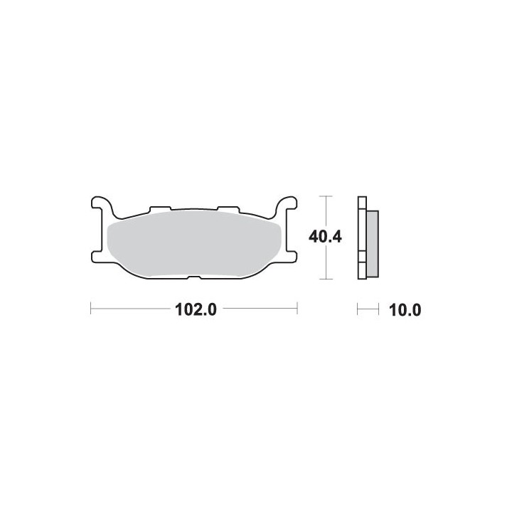 SBS klocki hamulcowe KH179 street standart ceramic
