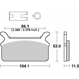 SBS klocki hamulcowe KH201 street standart ceramic