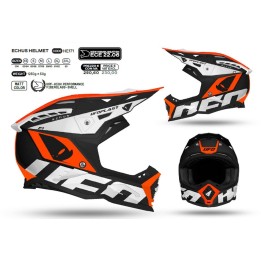 UFO KASK ECHUS CROSS FIBERGLASS - KOLEKCJA 2025/2026