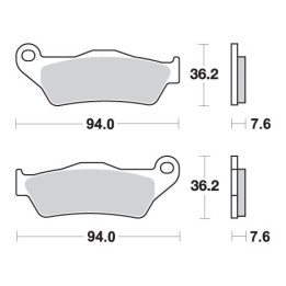 SBS klocki hamulcowe KH181 off-road racing sinter