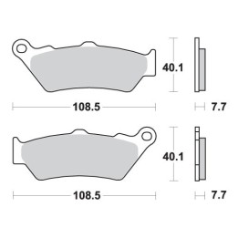 SBS klocki hamulcowe KH209 / KH209/2 street standart ceramic