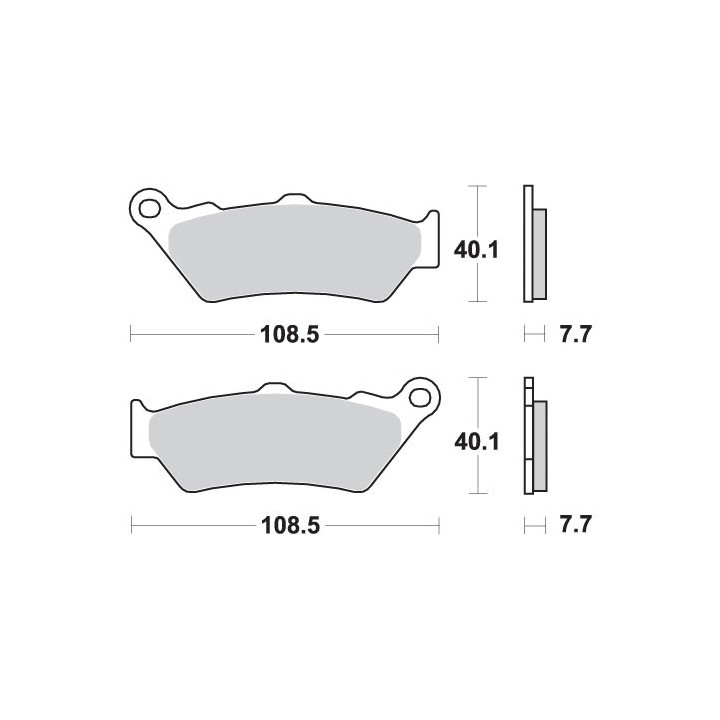 SBS klocki hamulcowe KH209 / KH209/2 street performance (excel) sinter