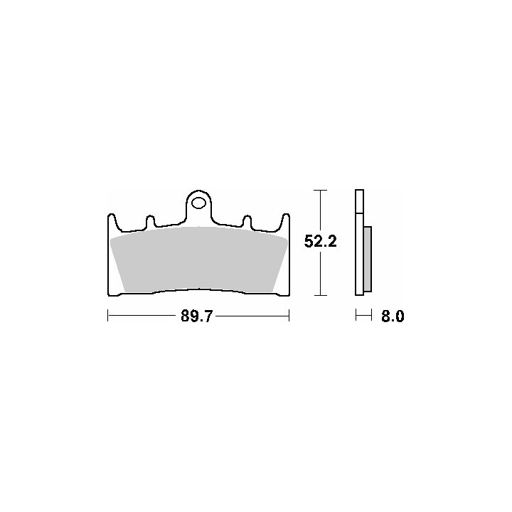 SBS klocki hamulcowe KH188 street standart ceramic
