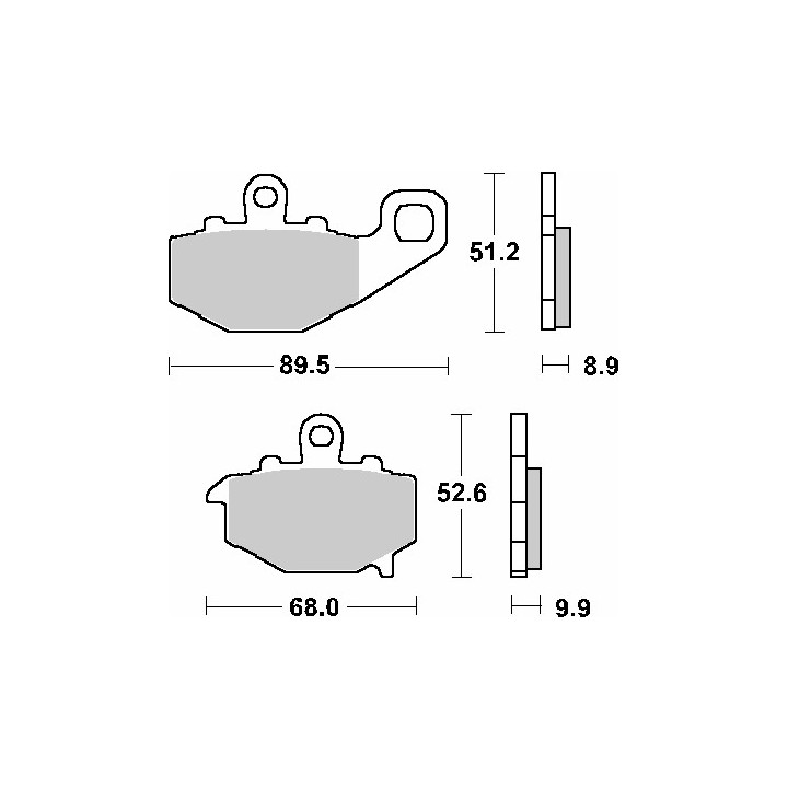 SBS klocki hamulcowe KH192 street standart ceramic