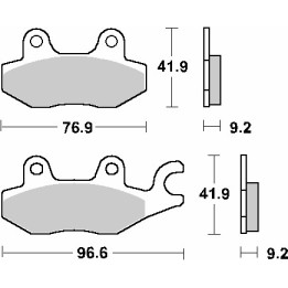 SBS klocki hamulcowe KH197 street standart ceramic