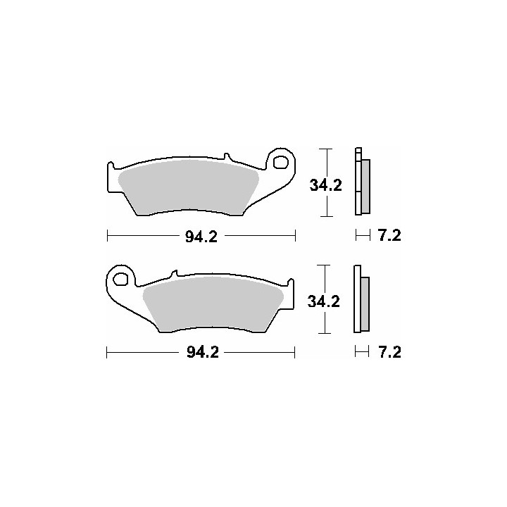 SBS klocki hamulcowe KH185 / KH389 street standart ceramic