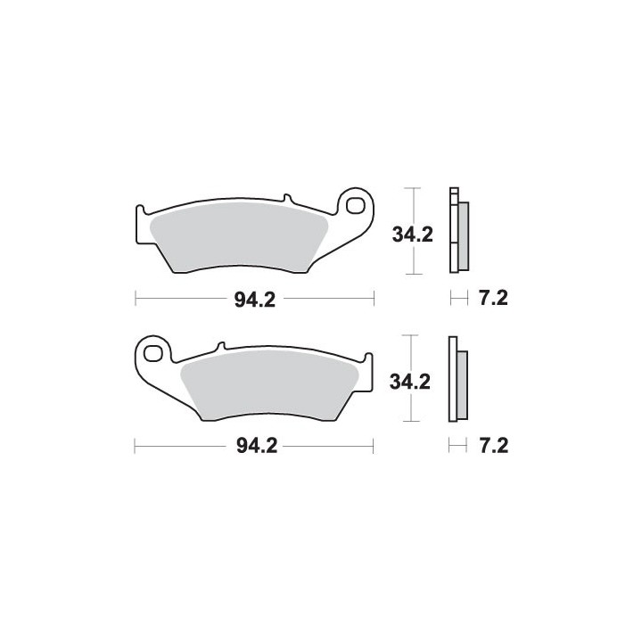 SBS klocki hamulcowe KH185 / KH389 street performance (excel) sinter