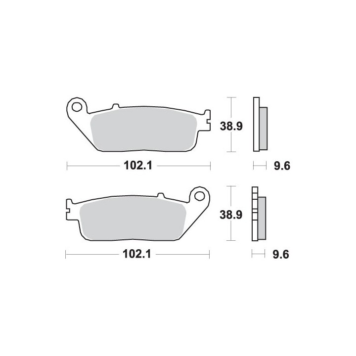 SBS klocki hamulcowe KH196 street standart ceramic pasuje do: honda cb 500, ctx 700, nc 750, vt 750, xl 600V, przód