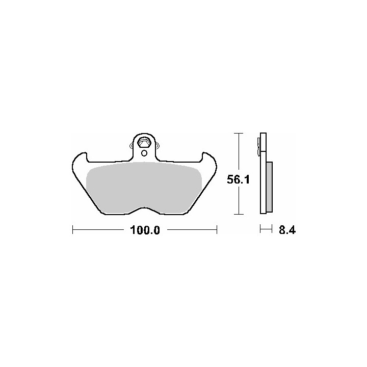 SBS klocki hamulcowe KH407 / KH246 street standart ceramic