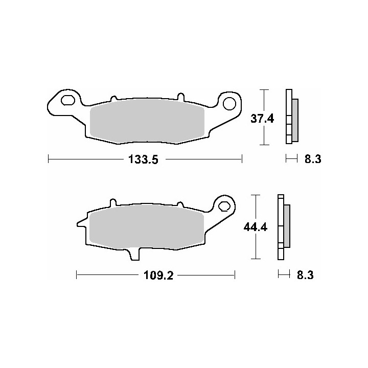 SBS klocki hamulcowe KH231 street standart ceramic