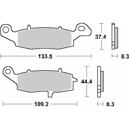 SBS klocki hamulcowe KH229 street standart ceramic