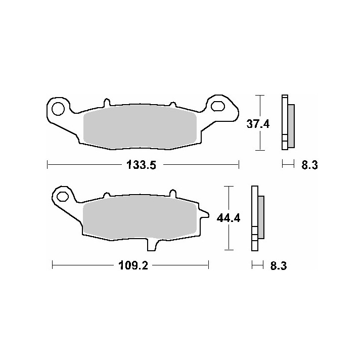 SBS klocki hamulcowe KH229 street standart ceramic