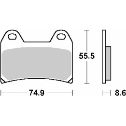 SBS klocki hamulcowe KH244 street standart ceramic