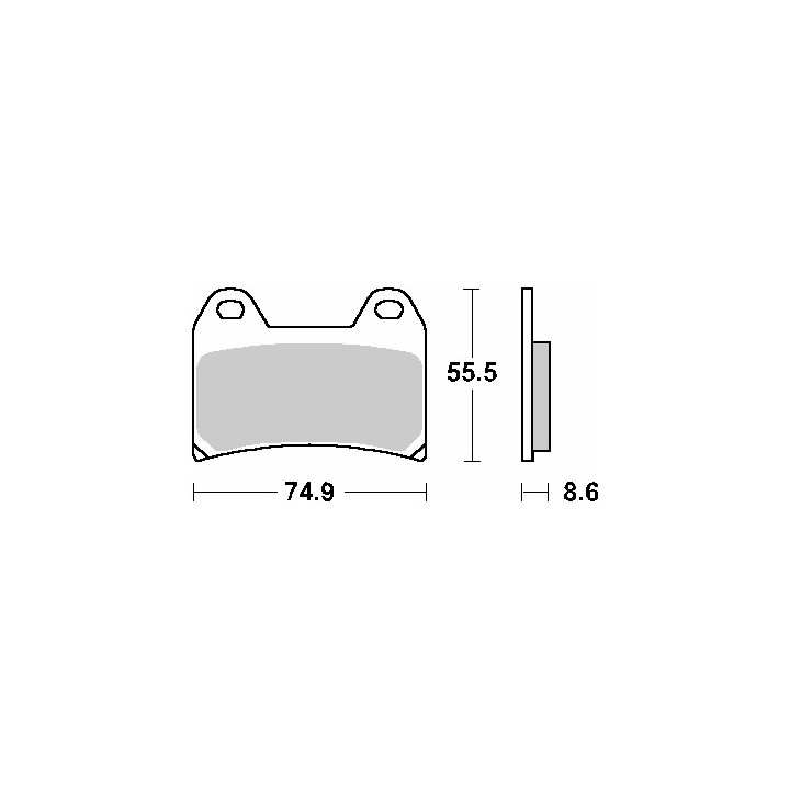 SBS klocki hamulcowe KH244 street standart ceramic