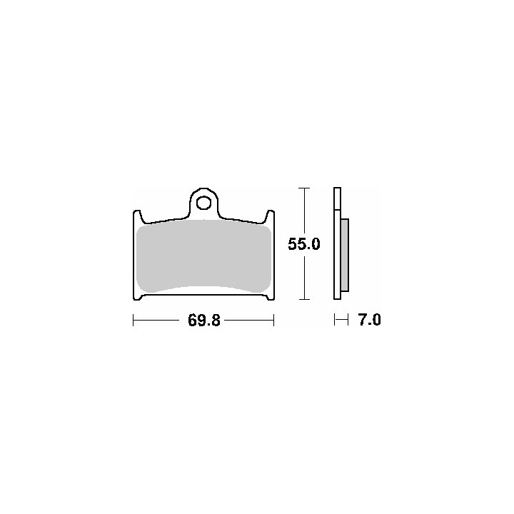 SBS klocki hamulcowe KH145 / KH236 street standart ceramic suzuki gsf 1200 bandit '97-'00, rf 900 '94-'97
