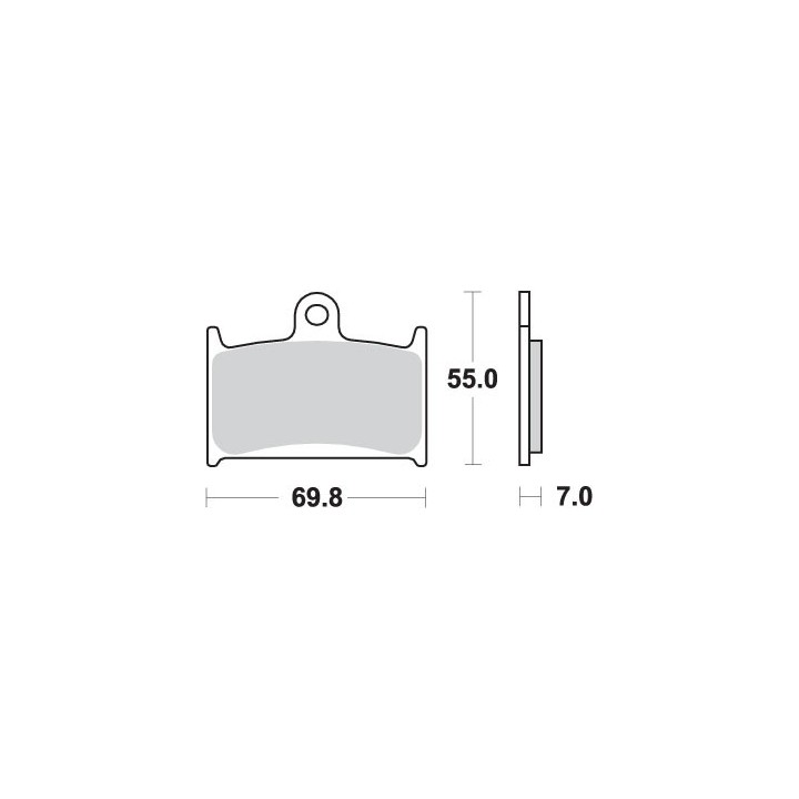 SBS klocki hamulcowe KH145 / KH236 street performance (excel) sinter suzuki rf 900 '94-'97, gsf 1200 bandit '97-'00