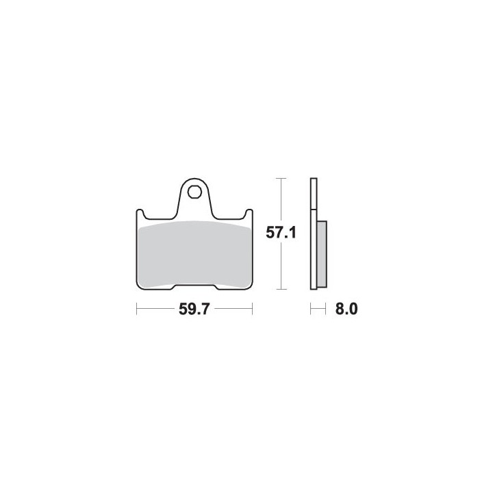 SBS klocki hamulcowe KH254 street performance (excel) sinter