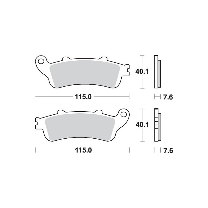 SBS klocki hamulcowe kH261 / KH281 street performance (excel) sinter honda st 1100 '96-'01