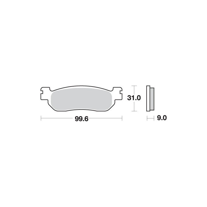 SBS klocki hamulcowe KH275 street performance (excel) sinter