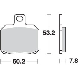 SBS klocki hamulcowe KH266 street performance (excel) sinter