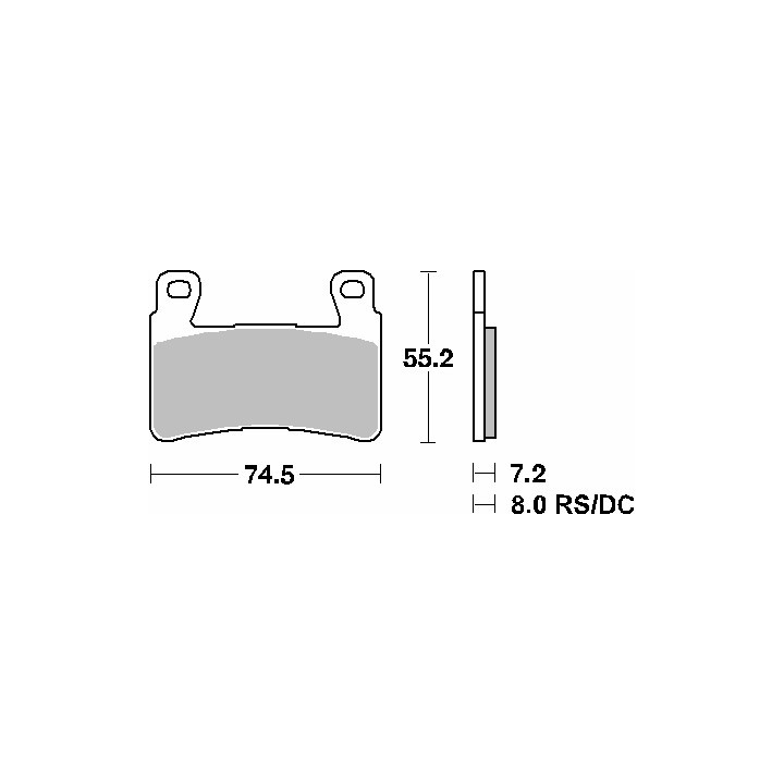 SBS klocki hamulcowe KH265 street standart ceramic honda cbr 600RR '03-'04