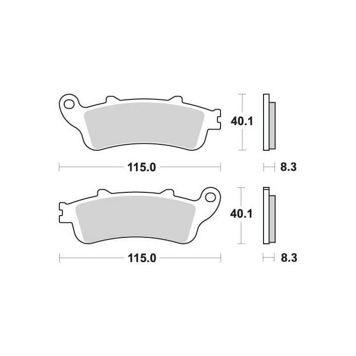 SBS klocki hamulcowe KH261 / KH281 street performance (excel) sinter