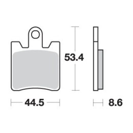 SBS klocki hamulcowe KH283 street performance (excel) sinter