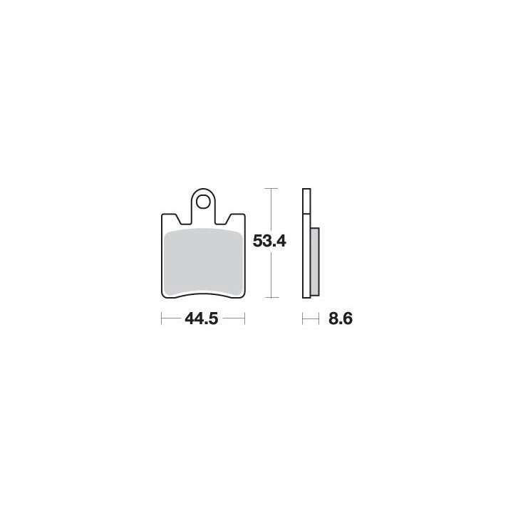 SBS klocki hamulcowe KH283 street performance (excel) sinter