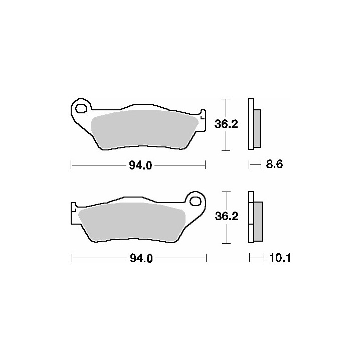 SBS klocki hamulcowe KH363 street standart ceramic