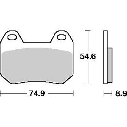SBS klocki hamulcowe KH304 street standart ceramic