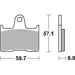 SBS klocki hamulcowe KH254 street standart ceramic