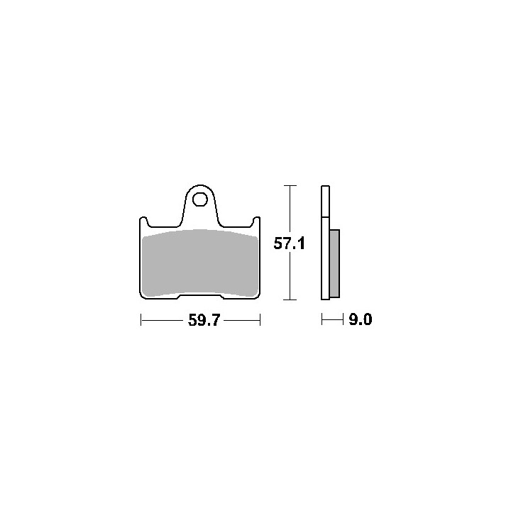 SBS klocki hamulcowe KH254 street standart ceramic