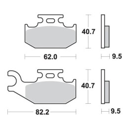 SBS klocki hamulcowe KH317 off-road sinter