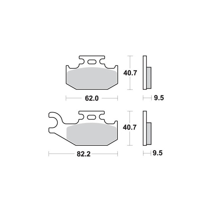SBS klocki hamulcowe KH317 off-road sinter