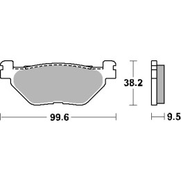 SBS klocki hamulcowe KH319/2 street standart ceramic