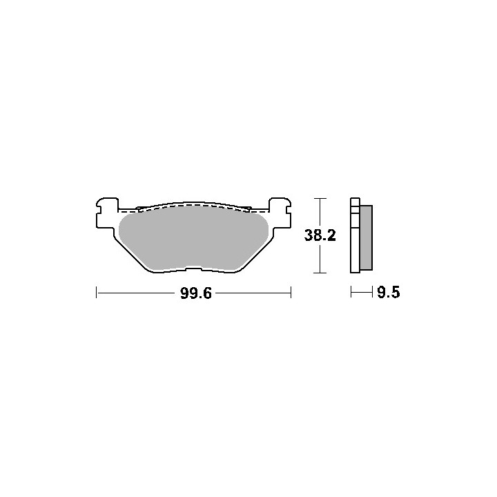 SBS klocki hamulcowe KH319/2 street standart ceramic