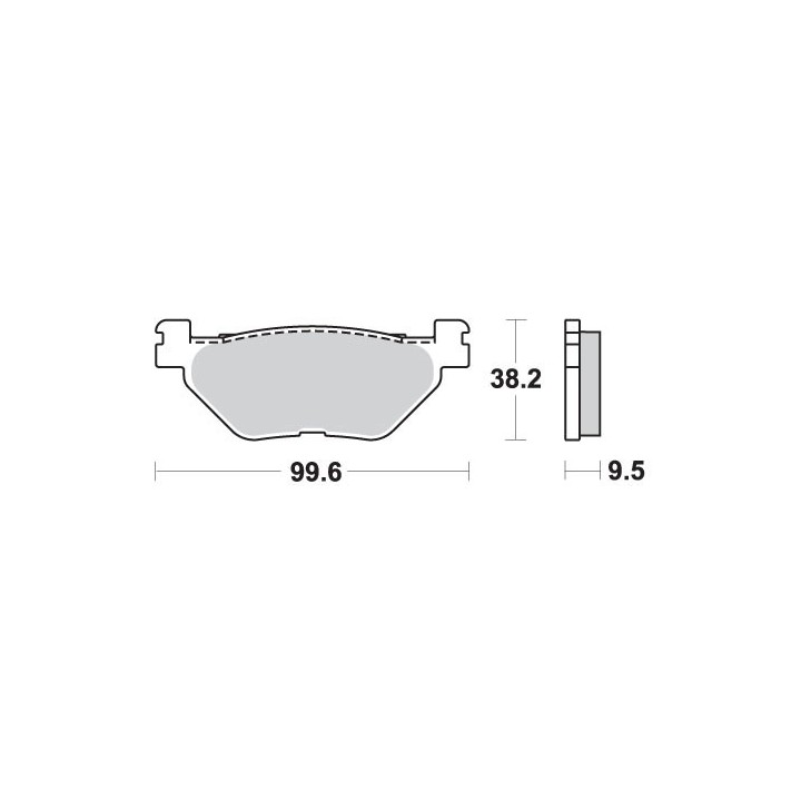 SBS klocki hamulcowe KH319/2 street performance (excel) sinter
