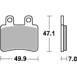 SBS klocki hamulcowe KH350 street standart ceramic